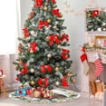 thumbnail image 5 of Ryvnso Christmas Tree Skirt Daisy Wreath American Flag Eagle Xmas Tree Skirts Ornament Home Decorations 35.4", 5 of 6