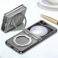 thumbnail image 6 of for Samsung Galaxy Z Flip 7 FE/Z Flip 6 Case Magnetic with Hinge Protection &Kickstand [Compatible with MagSafe],Magnetic Ring Stand Slim Phone Case Cover,Clear, 6 of 13