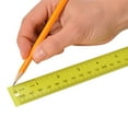 thumbnail image 2 of Westcott 12" Transparent Green Acrylic Ruler, Imperial, 1 Each Not Bulk, Elementary Level., 2 of 7