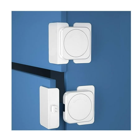 4 Pack Child Safety Cabinet Locks, Baby Safety Hidden Lock for Cabinets and Drawers Without Drilling, Baby Proofing Latches