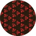 thumbnail image 1 of Ahgly Company Machine Washable Indoor Round Transitional Midnight Gray Area Rugs, 6' Round, 1 of 7