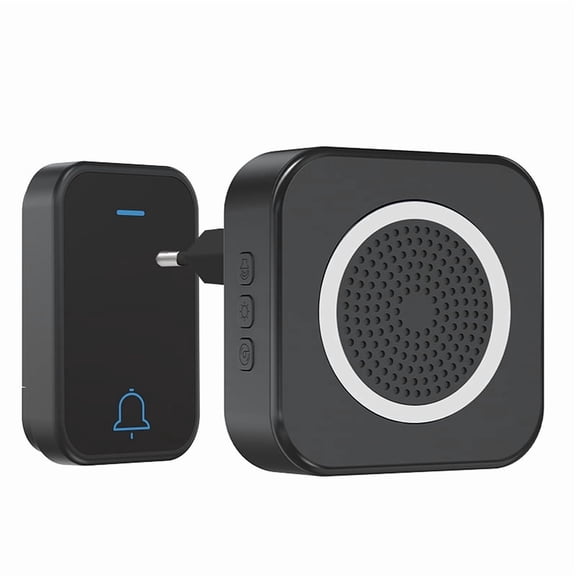 Wireless Doorbell for Home, Waterproof Door Chime Kit Operating at 1000-ft 63 Adjustable Melodies & 4 Volume Levels -Door Bell Wireless with LED Strobe, 1 Push Buttons 1 Plug in Receivers