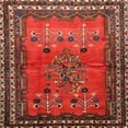 thumbnail image 1 of Ahgly Company Indoor Square Traditional Sienna Brown Area Rugs, 3' Square, 1 of 6