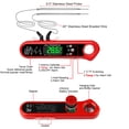 thumbnail image 4 of Digital Meat Thermometer for Cooking, 2 in 1 Dual Probe Instant Read Food Thermometer with Alarm, LCD Backlight Screen, Oven Safe Kitchen Thermometer for Grilling and BBQ, 4 of 14