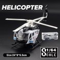 thumbnail image 1 of Scale 1/64 Police Rescue Helicopter Diecast Alloy Car Model for Boys Children Kids Toy Vehicles Sound and Light Pull Back, 1 of 7