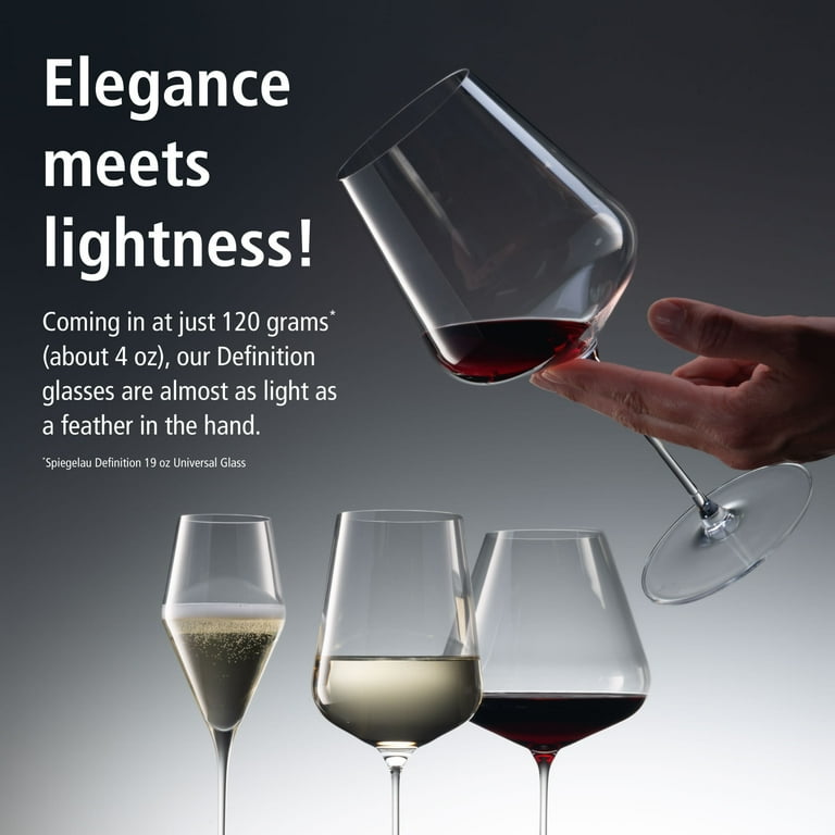 Spiegelau Definition Universal Wine Glasses, Wedding Gifts, 19oz, Set of 4  - Walmart.com
