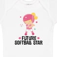 thumbnail image 4 of Inktastic Future Softball Star Girl Girls Baby Bodysuit, 4 of 5
