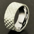 thumbnail image 4 of West Coast Jewelry Men's Carbon Fiber Overlay Stainless Steel Ring (10mm), 4 of 4