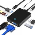 thumbnail image 1 of Station d'Accueil USB-C vers Convertisseur VGA/HDMI USB3.0 5Gbps Hub, 1 of 11