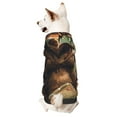 thumbnail image 1 of Fotbe Jungle Hat Bear Sudadera con Estampado para Perros Pequeños – Suéter con Capucha para Mascotas, Tela Suave de Forro Polar con Bolsillo-X-Large, 1 of 7