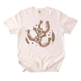thumbnail image 2 of Vintage Western Cowgirl T-shirt, Horseshoe Floral Tee, 2 of 4