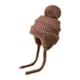 thumbnail image 4 of Wancir Women Winter Peruvian Cover Ears Beanie Hat Ear Flaps Sherpa Ski Snow Hats Knit Fleece Lined, 4 of 4