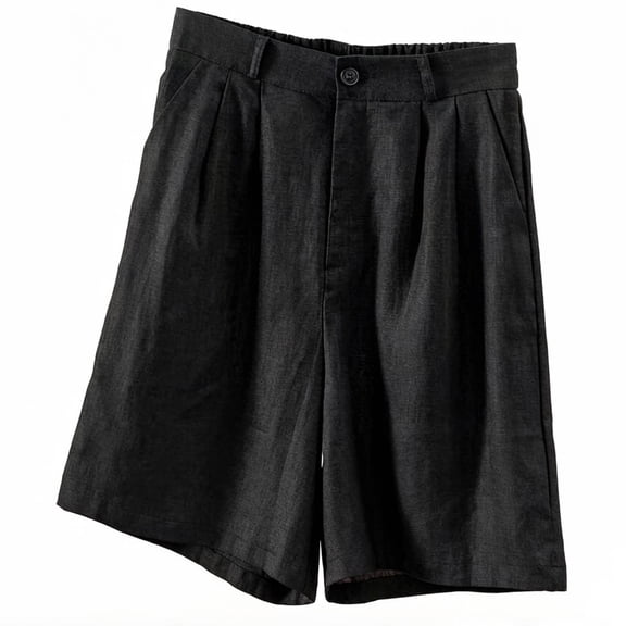 Womens Casual Shorts Solid Color Summer Pocket Pants Baggy Workout Trousers