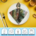 thumbnail image 6 of Nawy Flowers, Buildings, Mountain Polyester Party Dinner Decoration Washable Napkins 2 PCS, 6 of 7