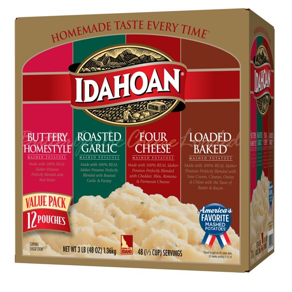 IdahoanĀ® Flavored Mashed Variety Pack, 4oz (Pack of 12)