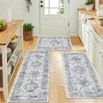 thumbnail image 2 of Boho Kitchen Rugs Sets of 3 Non Slip Rubber Kitchen Mats for Floor Waterproof Kitchen Rugs and Mats Washable Farmhouse Kitchen Area Rug Floor Carpet Runner Rugs for Hallway Laundry Room, 2 of 6