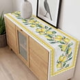 thumbnail image 4 of Yellow Lemon Table Runner 90 Inches Long Farmhouse Dress Scarves, Summer Botanical Plaid Elegant Pastoral Dining Tablerunner for Coffee Table/Kitchen Island/Party Décor, 13" x 90", 4 of 8