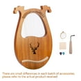 thumbnail image 7 of 16 Strings Aklot Lyre Harp Wood Mahogany Instrument With Spare String Lyre Harp, 7 of 7