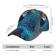 thumbnail image 2 of Fotbe Modern Style Blue Parrot Gorro Clásico de Béisbol, Gorra Ajustable con Broche Snapback, Gorro de Exterior de Algodón Suave, 2 of 6
