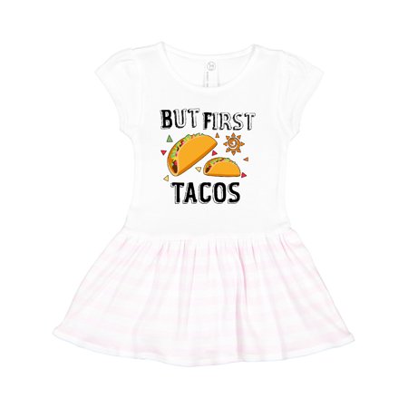

Inktastic But First Tacos Gift Toddler Girl Dress