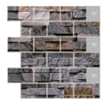 thumbnail image 1 of Monstrate Adhesivo para azulejo de pared, papel tapiz de plástico de ladrillo 3D, autoadhesivo, bricolaje, decoración de pared del hogar, calcomanía Decoración del hogar TYPE2 YJC0096 Monstrate HA002477-08, 1 of 1