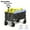 680LBS, variant on Heavy Duty Collapsible Cart With All Terrain Tires, Strong Load Bearing, Iron Frame, Track And Field Equipment Transporter, Multifunctional Utility Cart For Transportation Of Sports Outdoor - Black