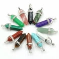 thumbnail image 2 of K-KED Mixed Natural stone Point Chakra Gemstone Pendants 24pcs/lot Wholesale, 2 of 4