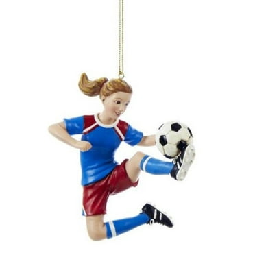 Soccer Girl Christmas Tree Ornament