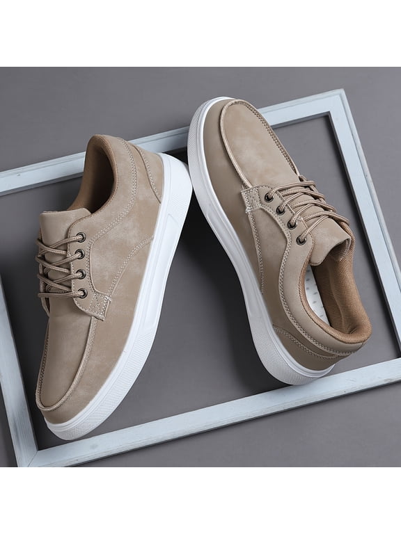 Men'S Athletic Shoes, Low-Top Casual Lace-Up Sneakers, Comfortable Footwear