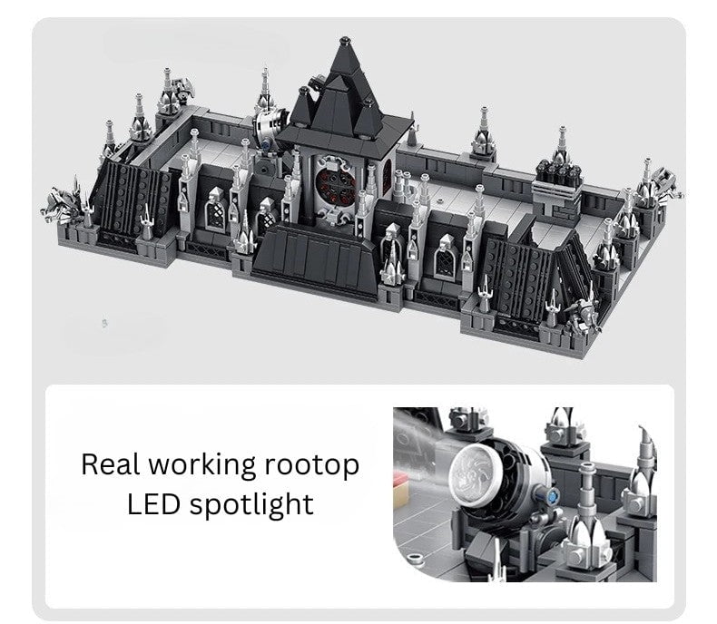 General Jim’s Toys & Bricks Lunatic Asylum Hospital, Modular Building Blocks Set – 3 Levels