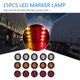 thumbnail image 1 of Indicador lateral de remolque redondo de 3 LED con tubo termorretráctil 5xámbar + 5xrojo+ 5xblanco Ehuebsd Accesorios para autos y motos, 1 of 9