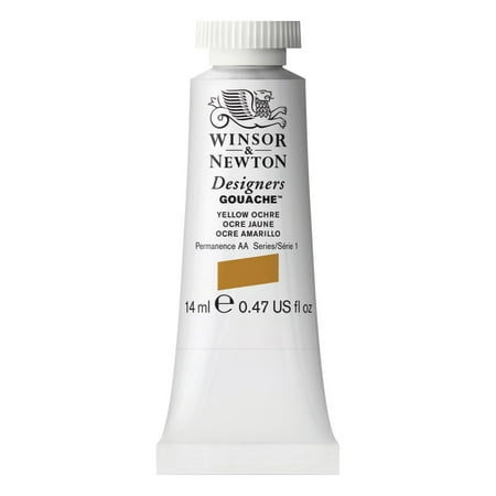 UPC: 0000050947201 | Winsor & Newton Designers Gouache Color  14ml  Yellow Ochre