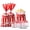 Red-Opp material, variant on Paper/OPP Popcorn Bags,50 Pack 1oz Popcorn Bags Individual Servings, Popcorn Bags Bulk for Popcorn Machine, Party, Movie Nights, Carnival Party