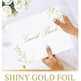 thumbnail image 5 of Wedding Guest Book, Gold Stamped Wedding Guest Book, Floral Guest Book Wedding Reception, Wedding Guestbook Floral Design, Wedding Book, Wedding Book Alternative, Beautiful Floral Guest Book, 5 of 5