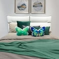 thumbnail image 4 of JWH 3D Handmade Decorative Stuffed Butterfly Throw Pillows for Bed Sofa 13x17inch Deep Green, 4 of 9