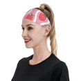 thumbnail image 6 of Yiaed Strawberries Print Sports Headbands,Moisture Wicking Workout Headband, Sweatband Headbands for Running,Cycling for Women and Men, 6 of 8