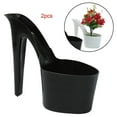 thumbnail image 4 of Pot de Fleurs en Forme de Talon Haut Forme de Chaussure pour Femme Ornements de Table Intérieur Extérieur Patio Noir, 4 of 9