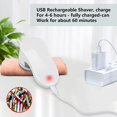 thumbnail image 5 of Zshan Anti-Pilling Shaver, Portable USB Rechargeable Anti-Pilling Clothes Shaver, Fabric Sweater Wool Textile Trimmer for Sweaters/Clothes/Curtains/Carpets, 2* Replacement Blade, 5 of 5