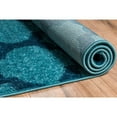 thumbnail image 4 of Well Woven Tinsley Trellis Light & Dark Blue Moroccan Lattice Modern Geometric Pattern 7'10" x 9'10" Area Rug Soft Shed Free Easy to Clean Stain Resistant, 4 of 4