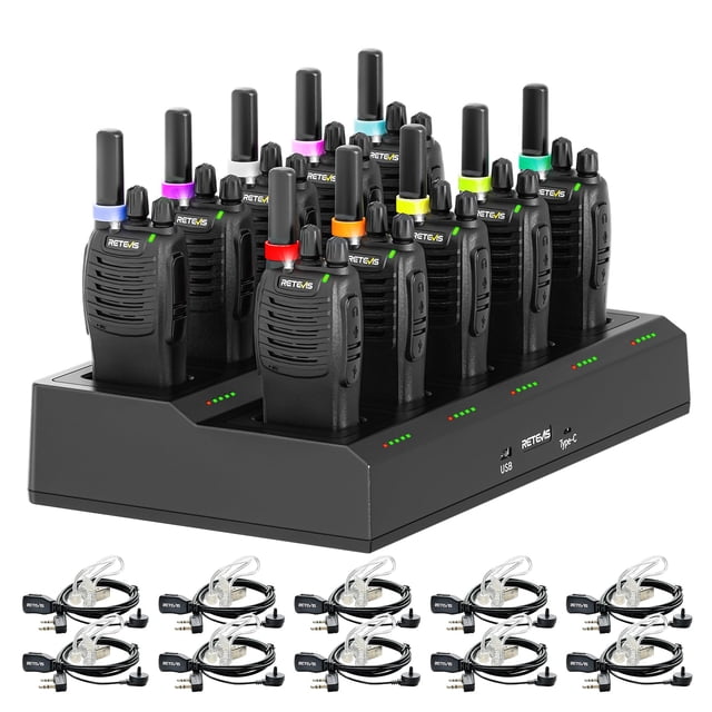 Walkie Talkies Retevis H-777 para adultos de largo alcance, paquete de 10