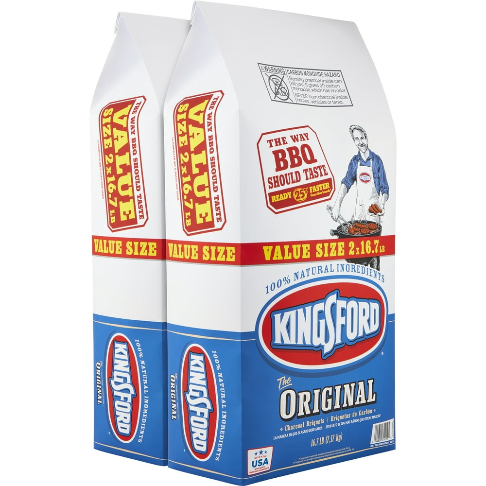 Kingsford Original Charcoal Briquettes, Two 16.7 lb Bags - Walmart.com
