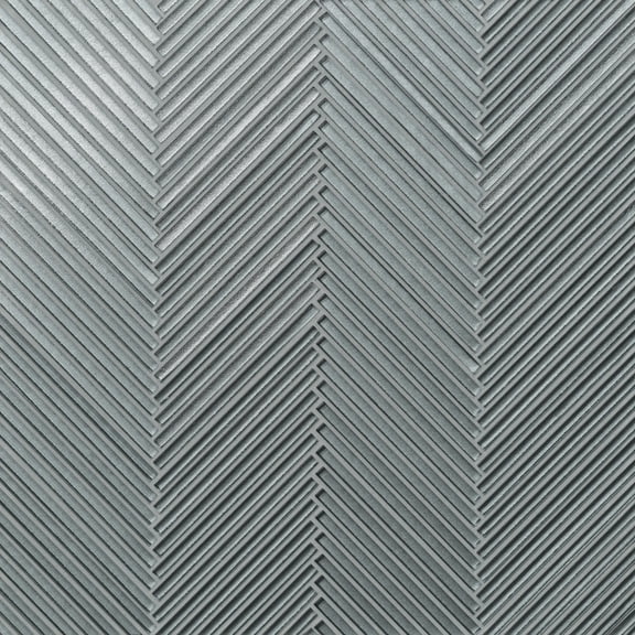 Bedrosians Kaikos Chevron Matte Glass Mosaic 11 x 11, Light Green (8.96 sq. ft./Case)