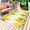 Yellow, variant on Spring Floral Outdoor Rug for Patio/Deck/Porch, Non-Slip Large Area Rug 6 x 9 Ft, Yellow Flowers Green Leaves Botanical Blue Indoor Outdoor Rugs Washable Area Rugs, Camping Rug Carpet Runner