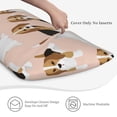 thumbnail image 5 of Easygdp Beagle Dog On Brown Envelope Closure Pillowcase - 20x36in, Queen Pillowcase, Breathable, Stain-Resistant, Wrinkle-Free, 5 of 9