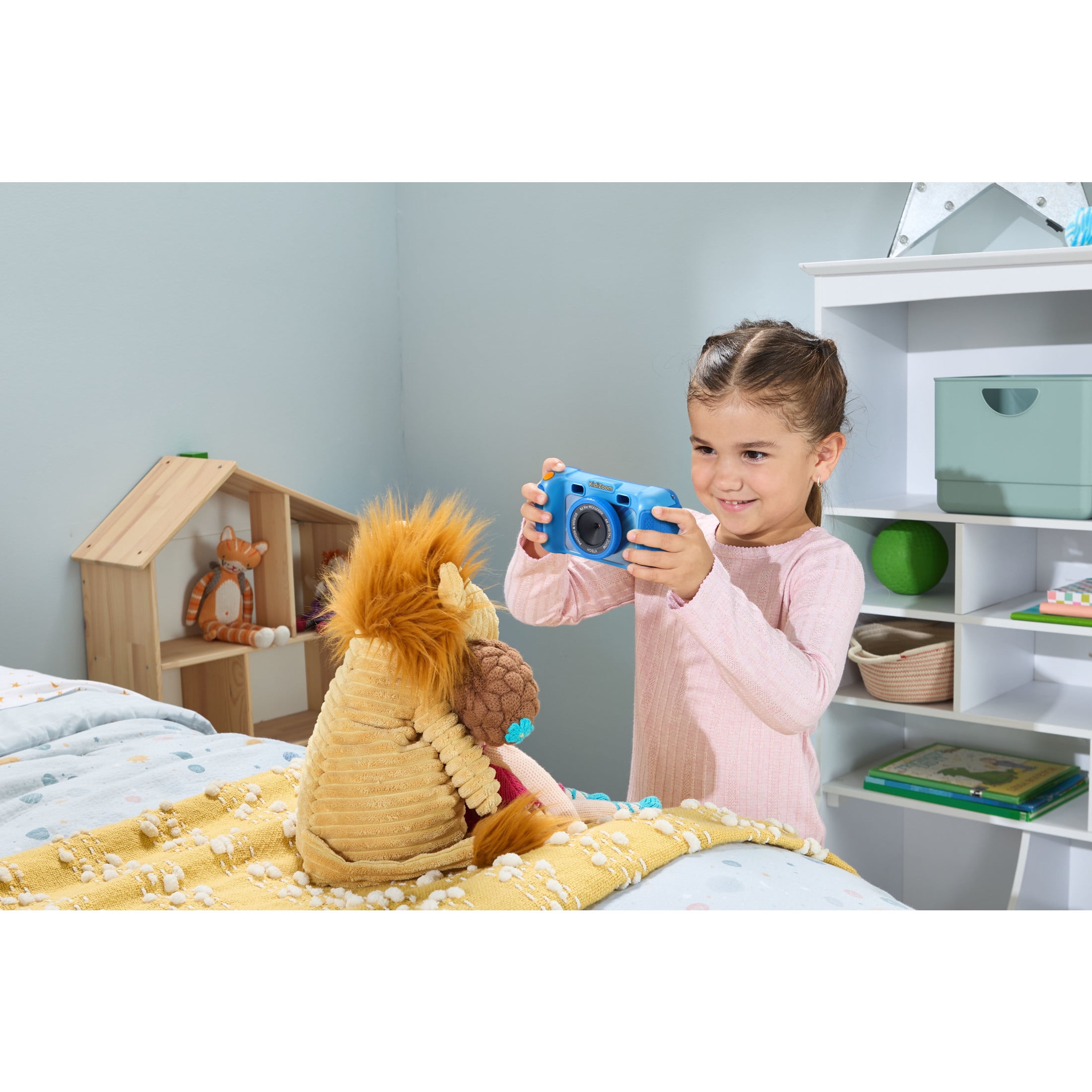 VTech Kidizoom Pix Blue Digital Camera for Kids with Rotatable Lens and Creative Tools