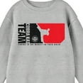 thumbnail image 2 of Cobra Kai Team Dojo Graphic Crew Neck Long Sleeve Athletic Heather Youth Sweatshirt-XL, 2 of 5