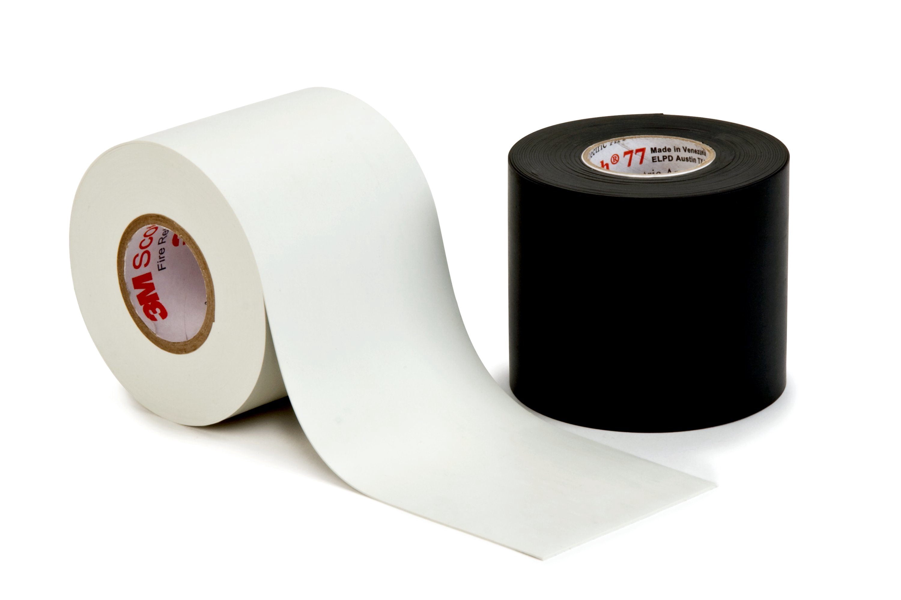 Scotch Fire-Retardant Electric Arc Proofing Tape 77, 3 in x 20 ft, Black, 1 roll/carton, 10 rolls/Case