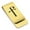 Gold, variant on Stainless Steel Religious Staurogram Classic Slim Money Clip Credit Card Holder