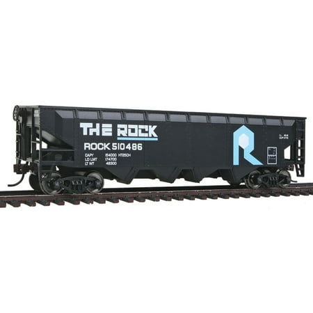 Side Hopper Car - Walthers Trainline HO Scale Offset Hopper Train Car Rock Island