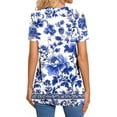 thumbnail image 3 of ATENAR T Shirts for Women Soft Lightweight Shirts for Women Loose Tee Blue L, 3 of 7